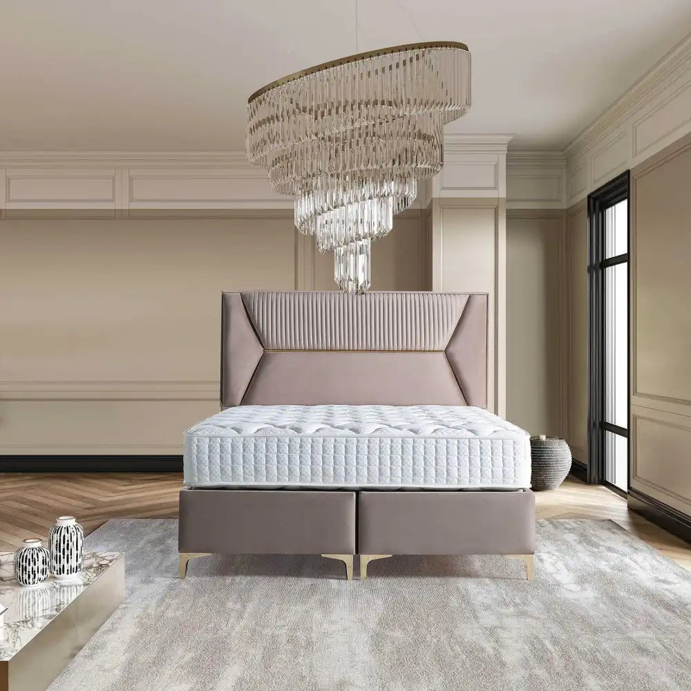 Lit coffre LYON en velours