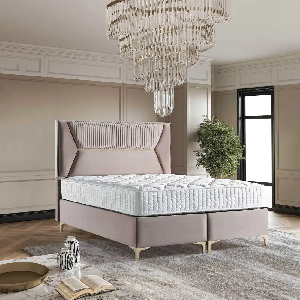 Lit coffre LYON en velours