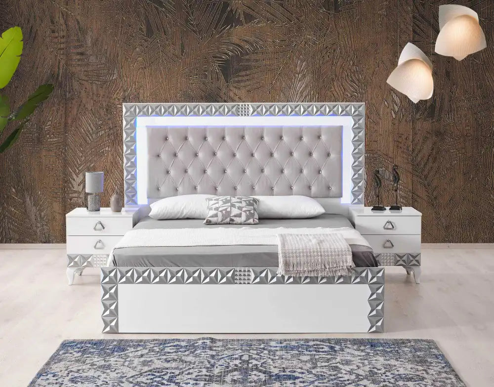 Chambre à coucher complète ALLIANCE chrome
