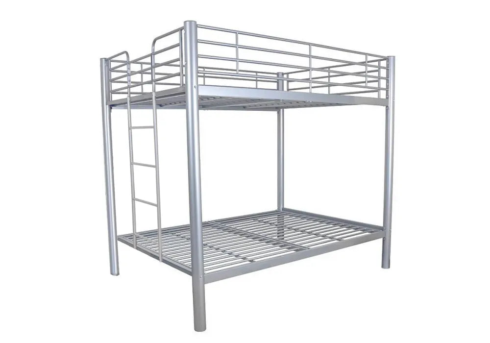 Lit superposé 4 places COLOSSE 140x190 cm en métal robuste – Sommier inclus