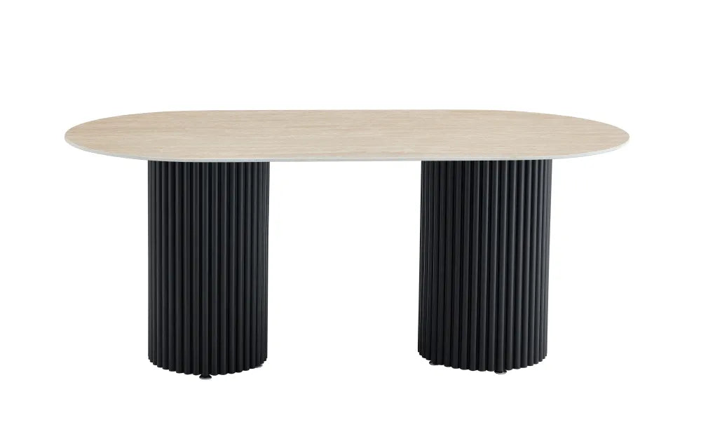 Table à manger KEYSHA en céramique 180x90 cm