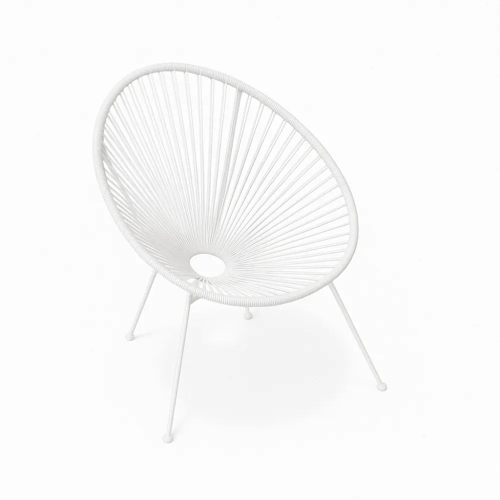 Fauteuil d'extérieur ACAPULCO résine et acier