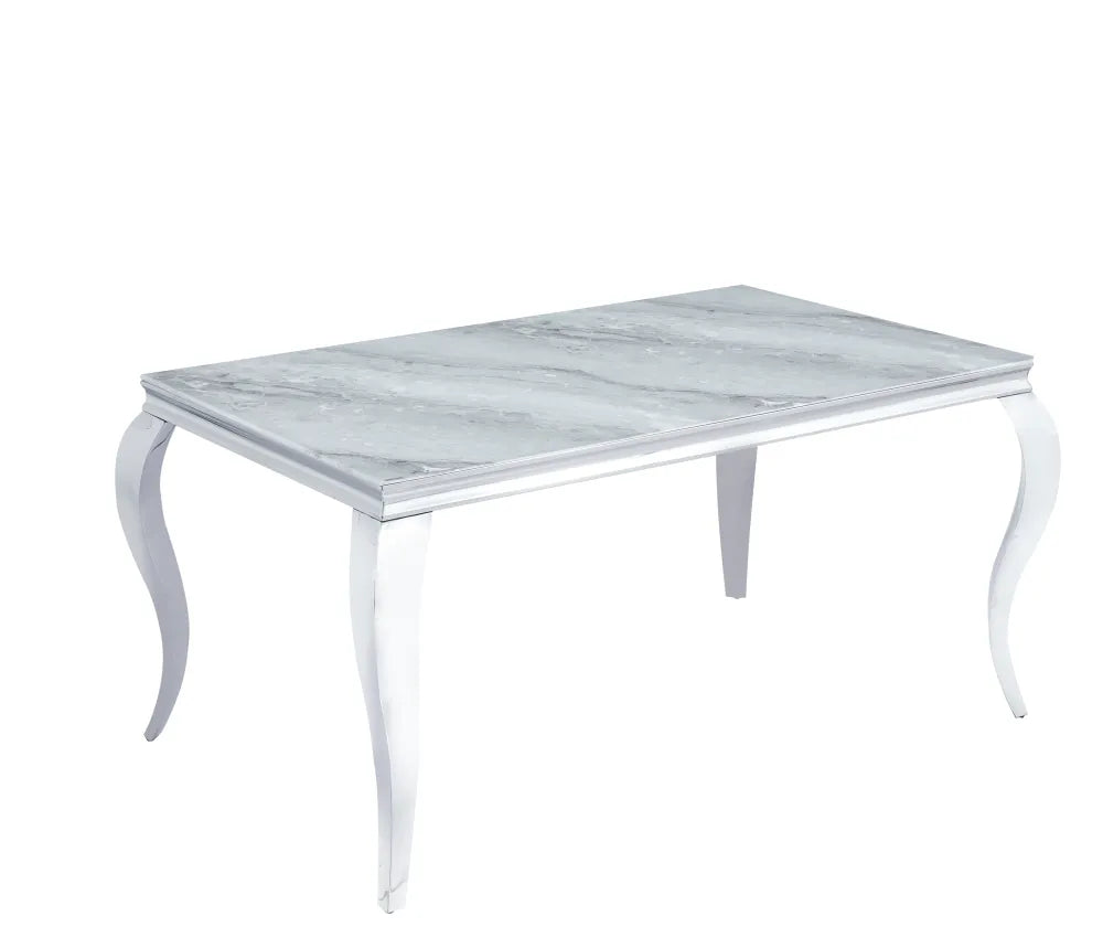 Table à manger BAROQUE chrome