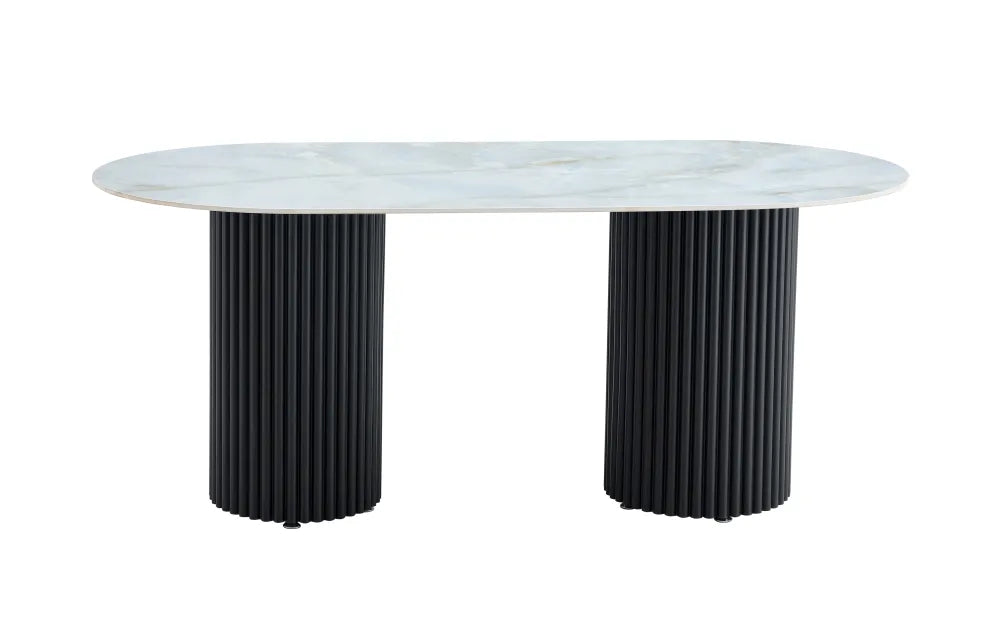 Table à manger KEYSHA en céramique 180x90 cm
