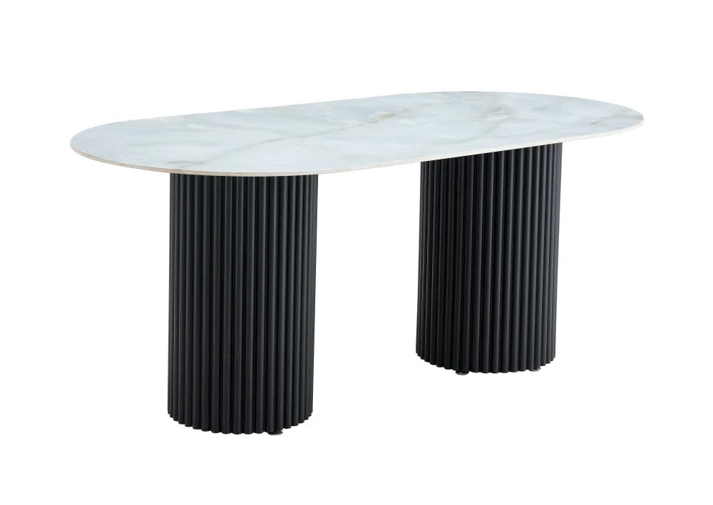Table à manger KEYSHA en céramique 180x90 cm