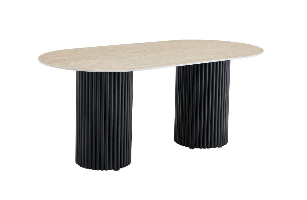 Table à manger KEYSHA en céramique 180x90 cm