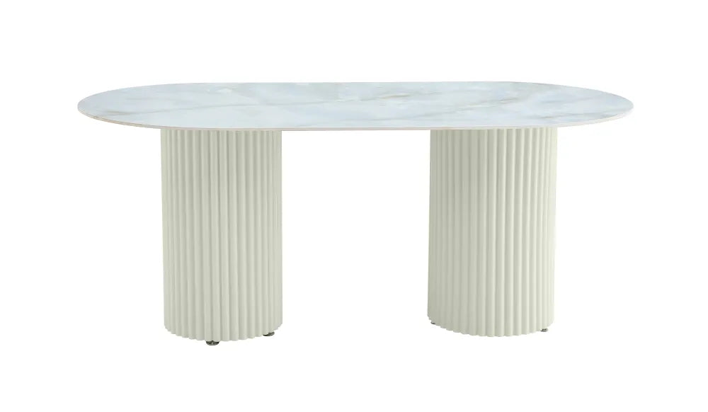 Table à manger KEYSHA en céramique 180x90 cm