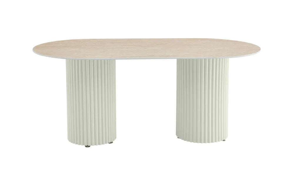 Table à manger KEYSHA en céramique 180x90 cm