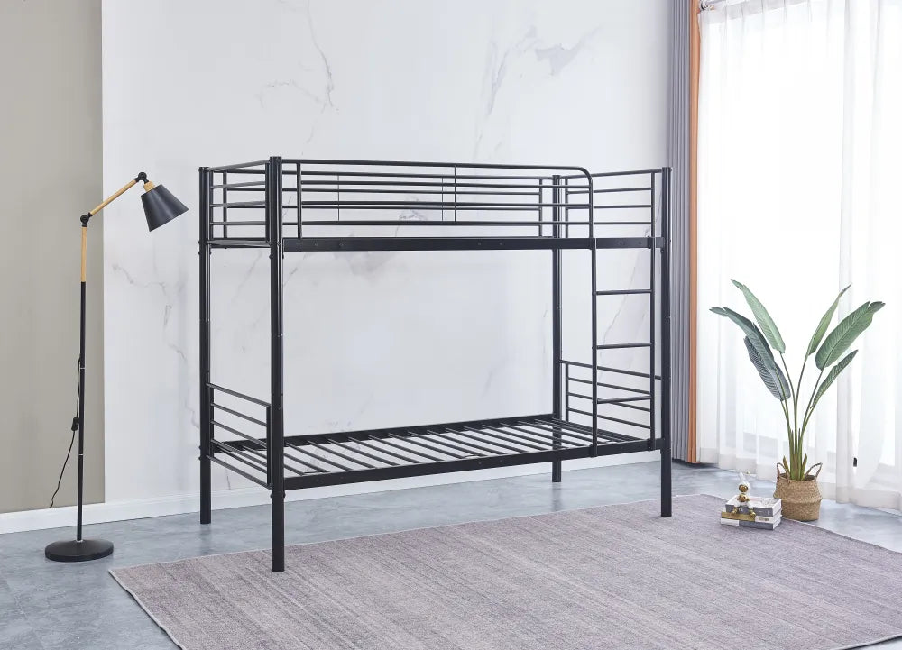 Lit superposé LUNA 1+1 Séparable en métal 90x190 cm sommier inclus