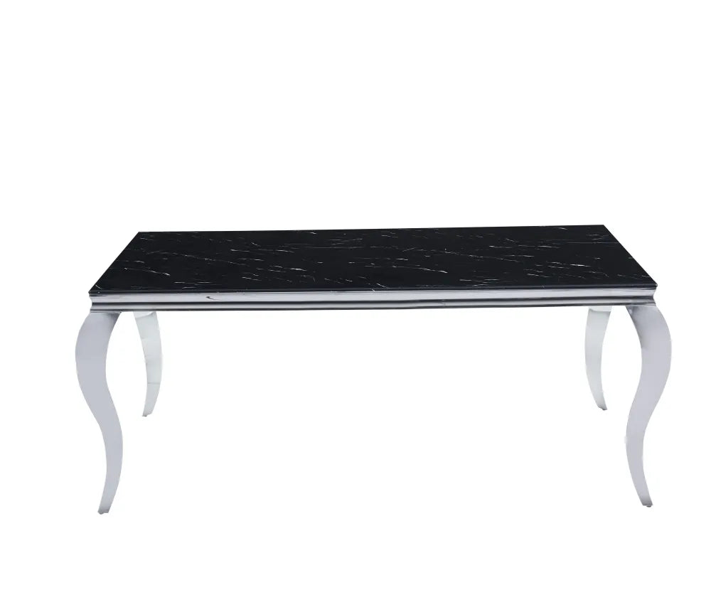 Table à manger BAROQUE chrome