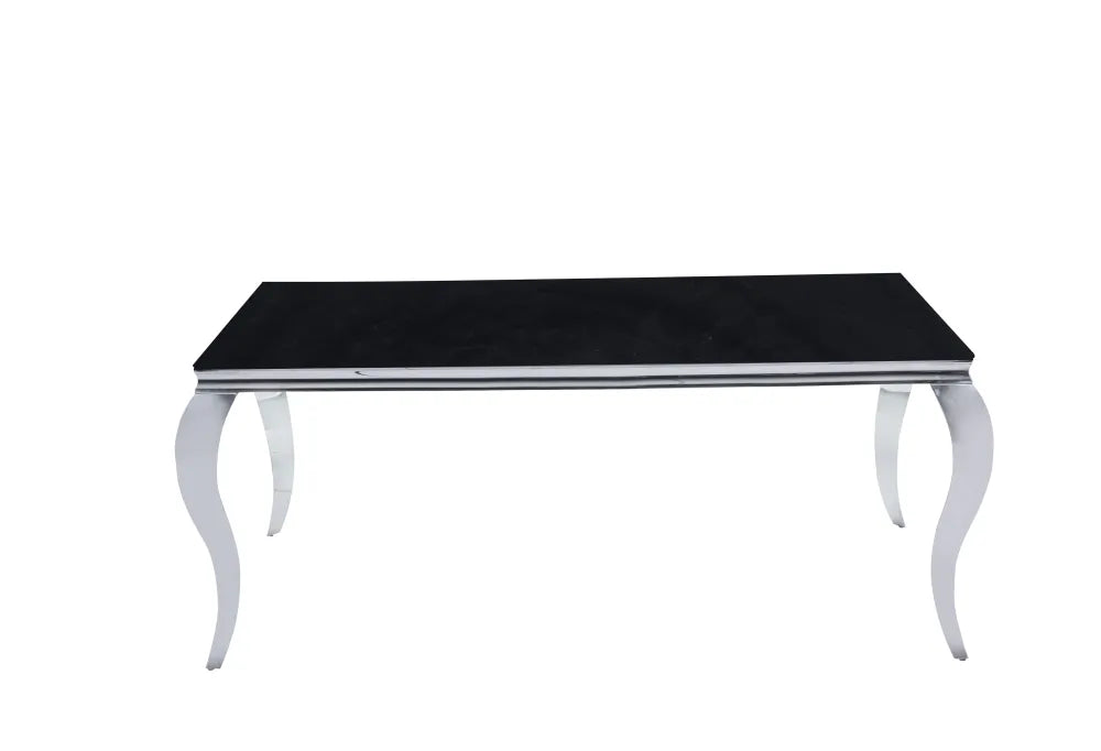 Table à manger BAROQUE chrome