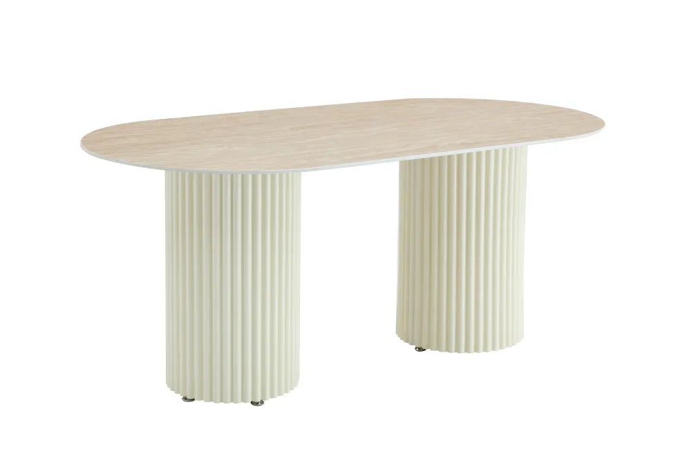 Table à manger KEYSHA en céramique 180x90 cm