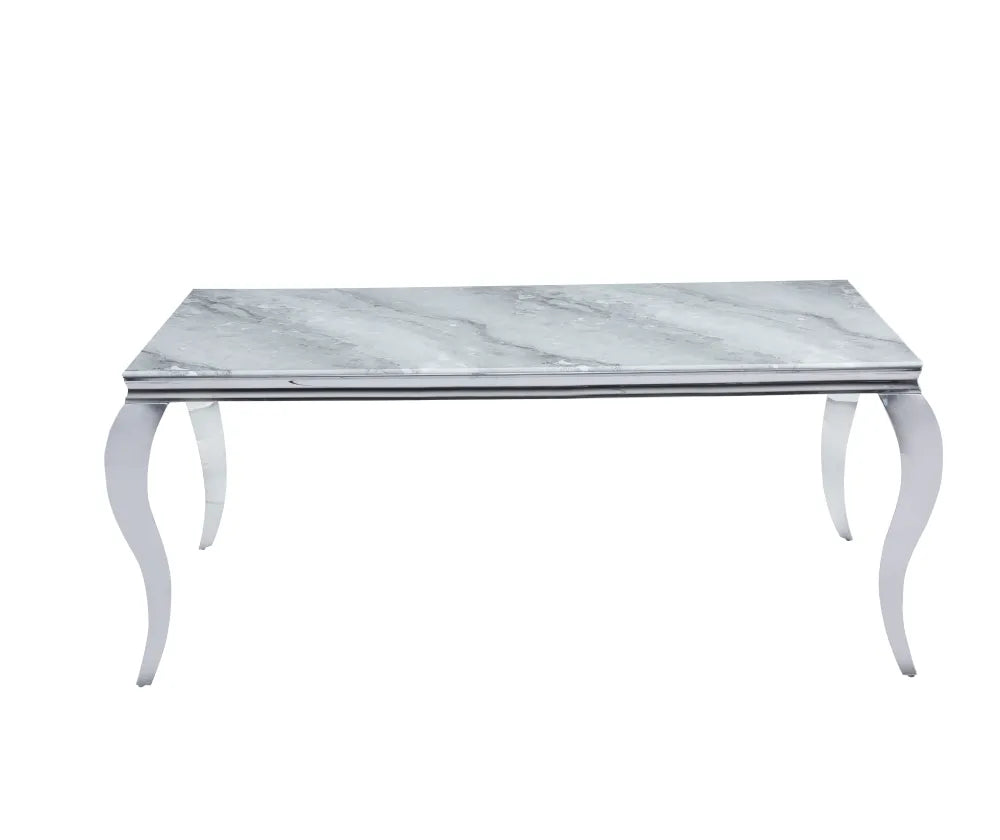 Table à manger BAROQUE chrome