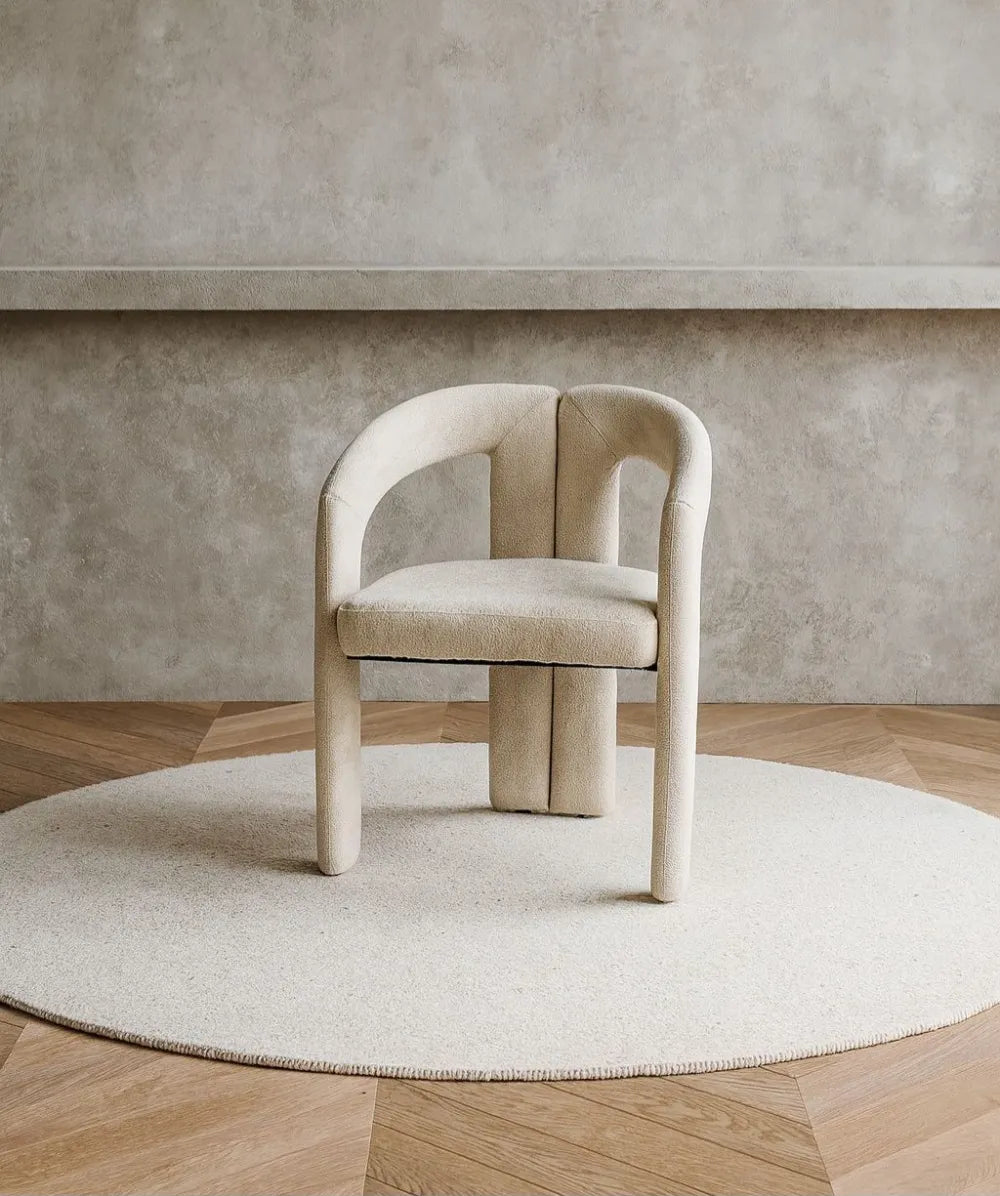 Lot de 2 chaises ONIX chenille taupe
