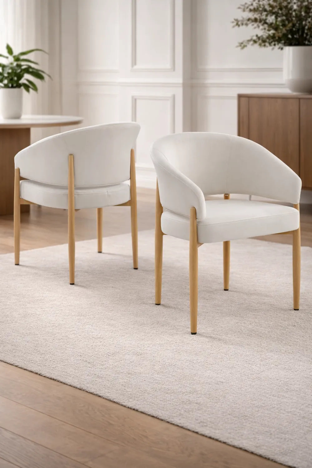 Lot de 2 chaises CHARLY beige