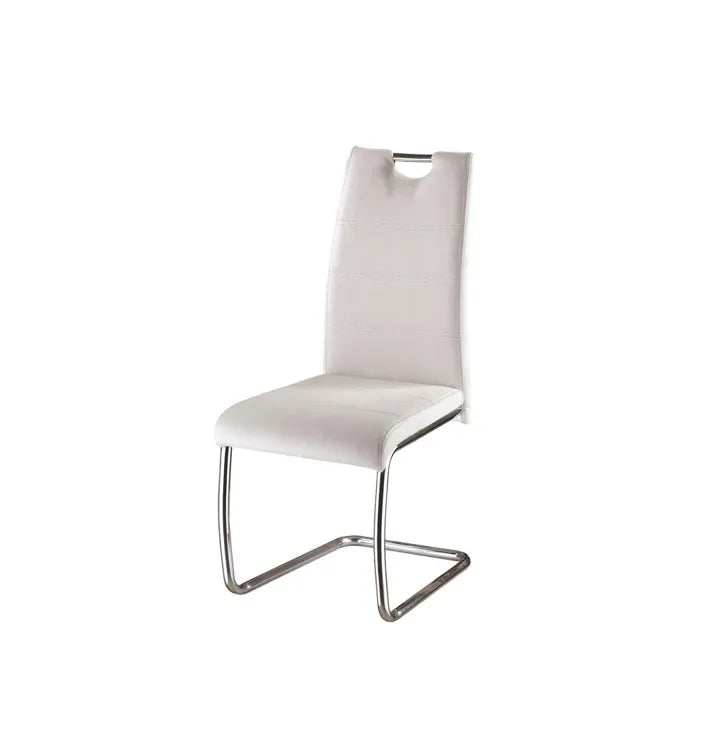 Lot de 6 chaises EAGLE pieds chrome velours