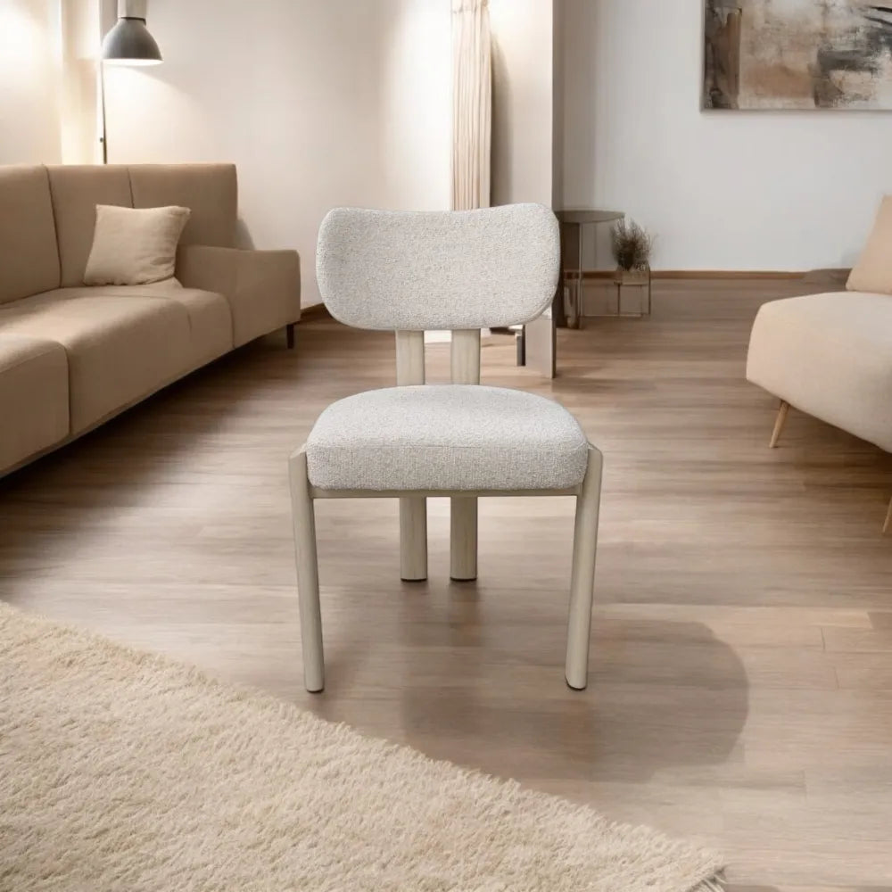 Lot de 4 chaises HERA pieds en bois noyer
