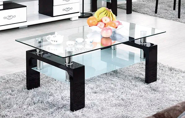 Table basse GLORIA pieds noir