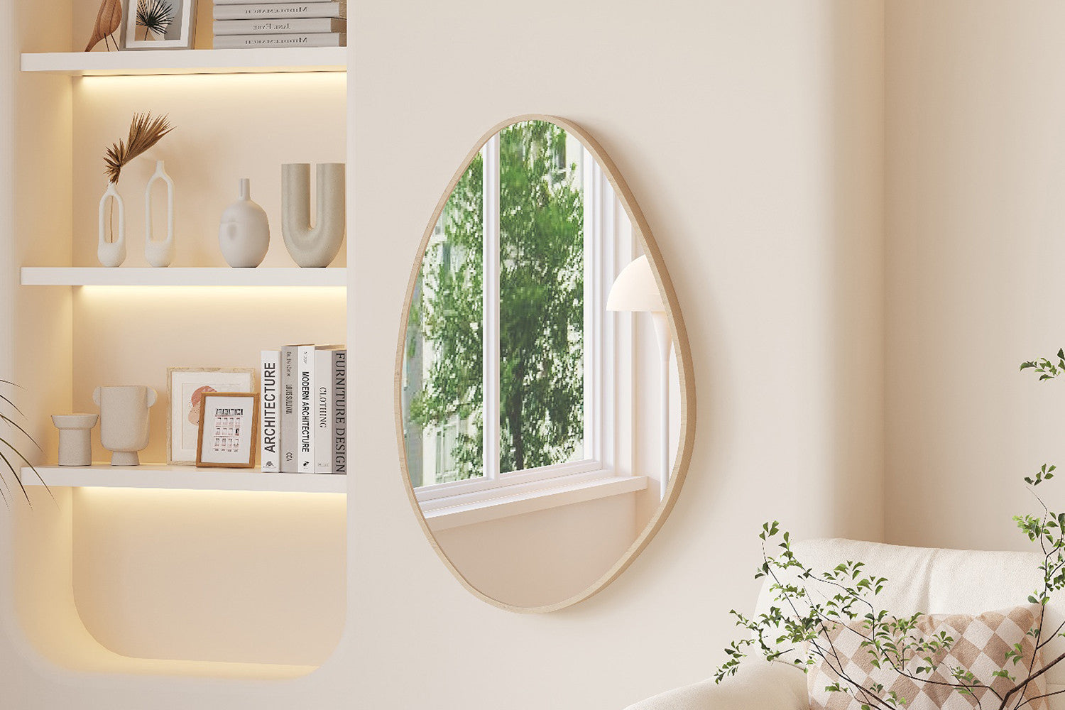Miroir RANA 80x50 Chêne vieilli