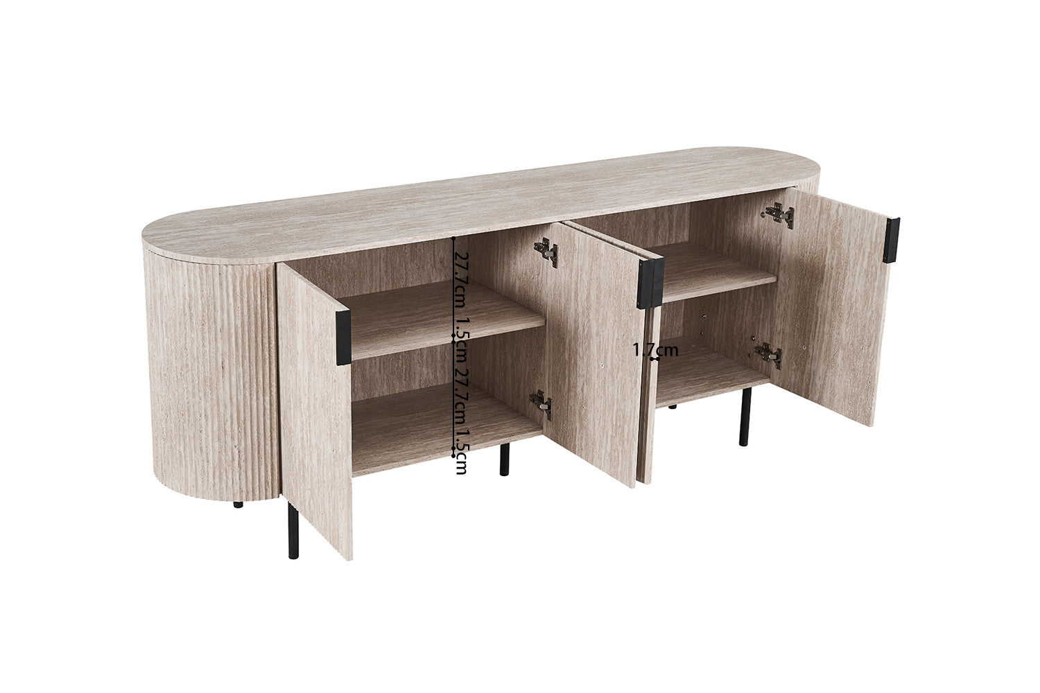 Buffet Bahut LAGOS 200 cm en bois