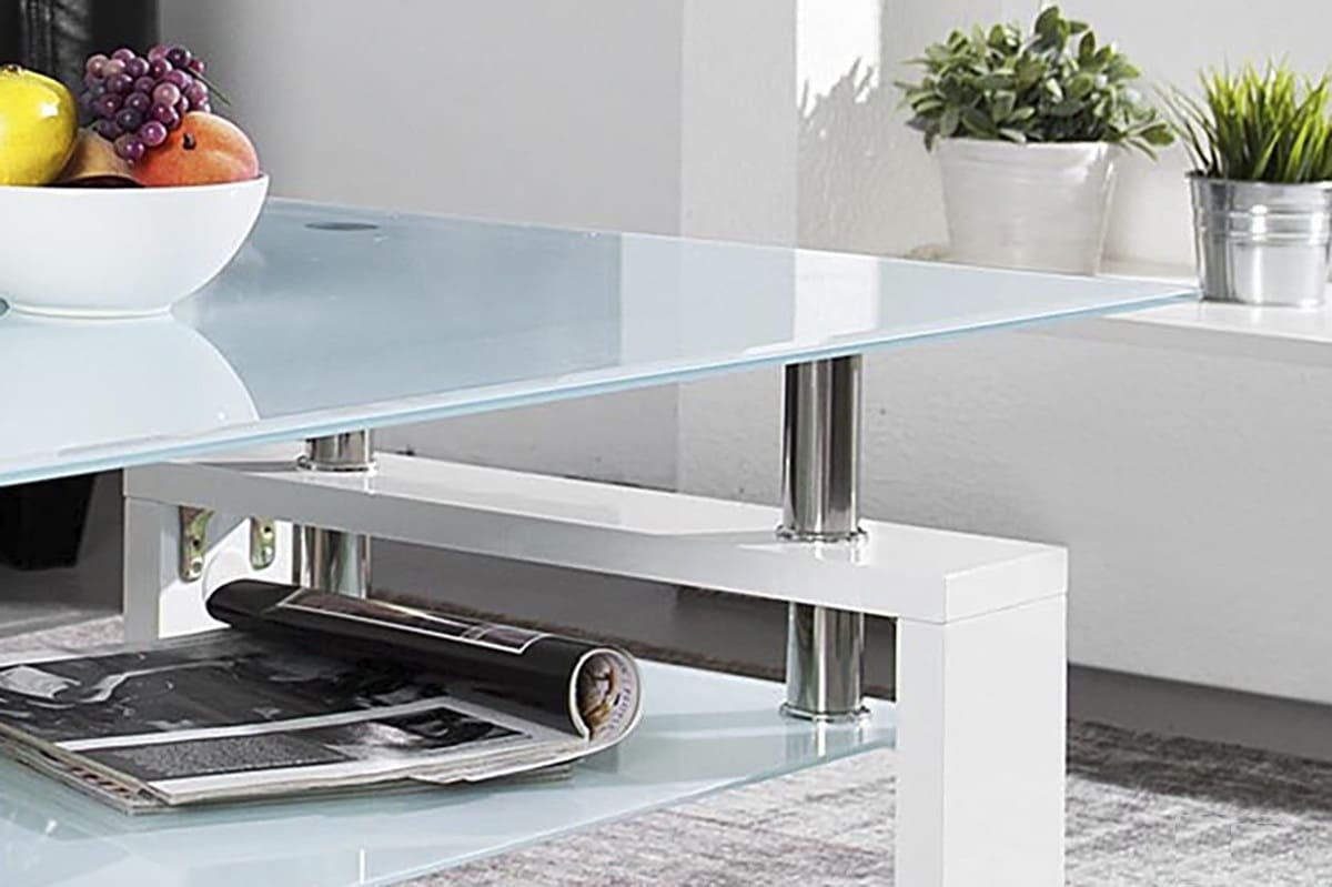 Table basse ALANA en verre trempé