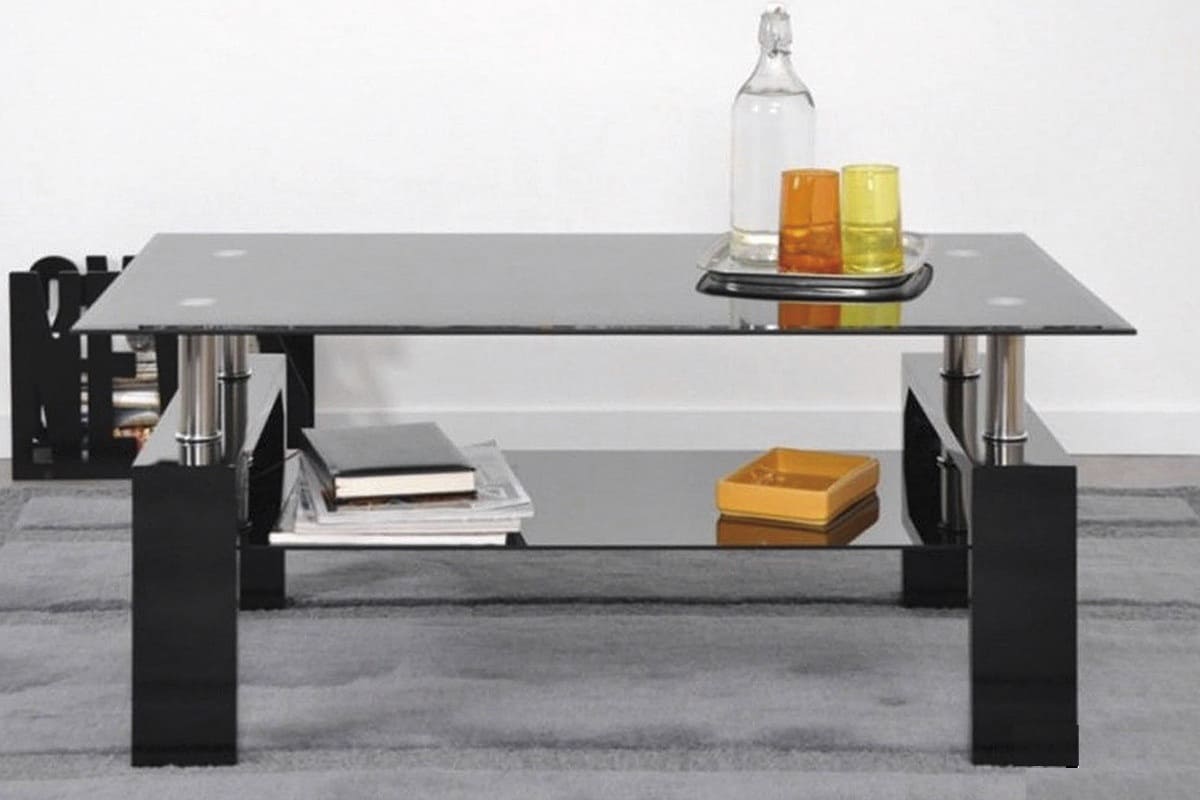 Table basse ALANA en verre trempé