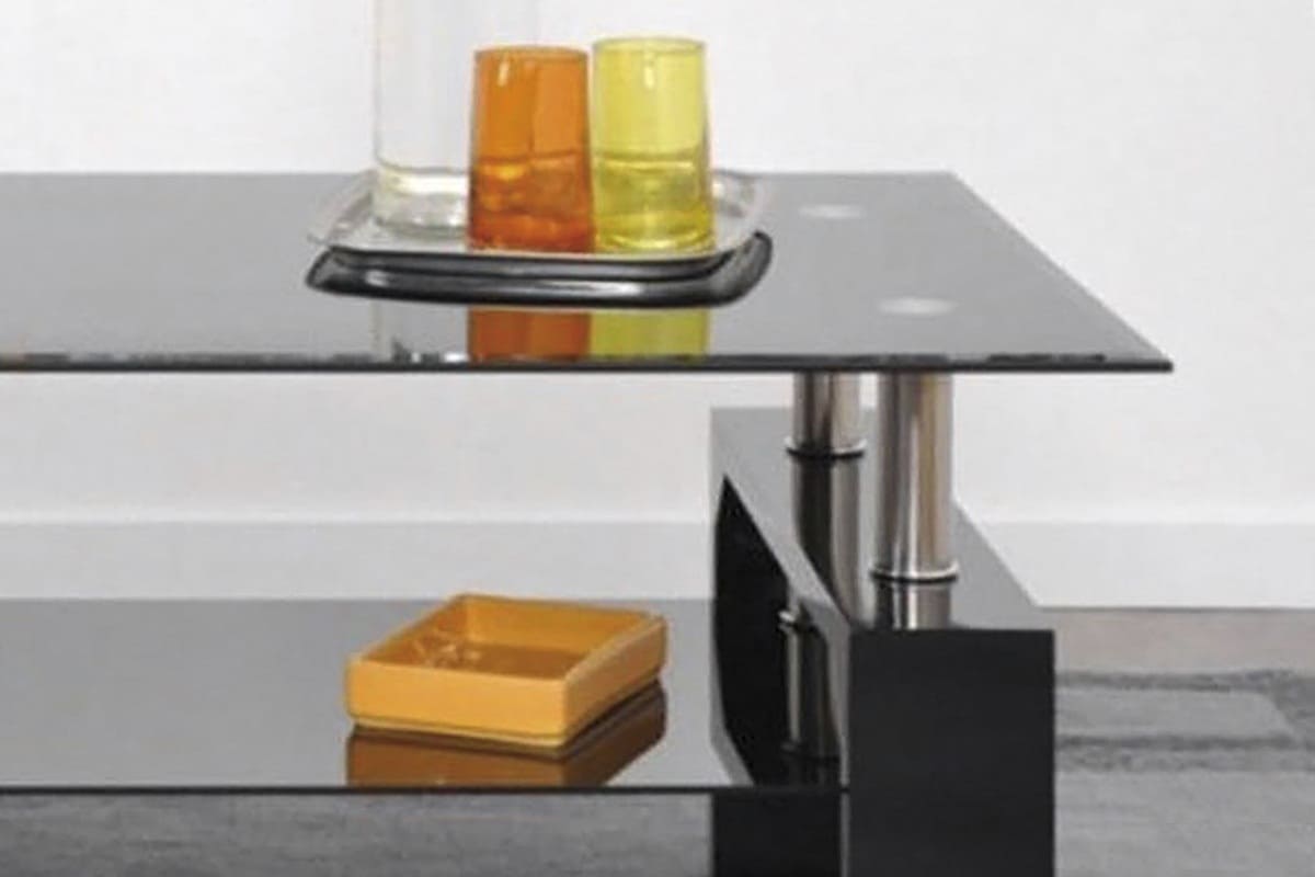Table basse ALANA en verre trempé