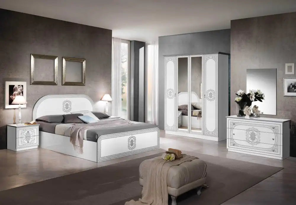 Chambre à coucher complète SOFIA Blanc