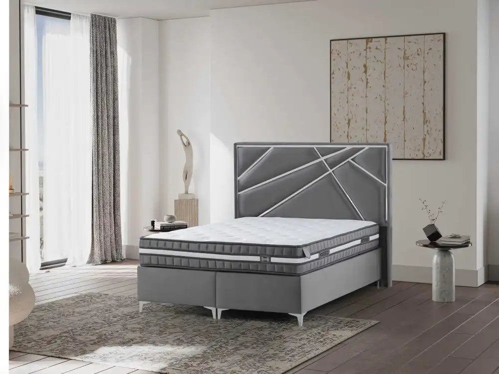 Lit coffre 160x200 RESITAL velours