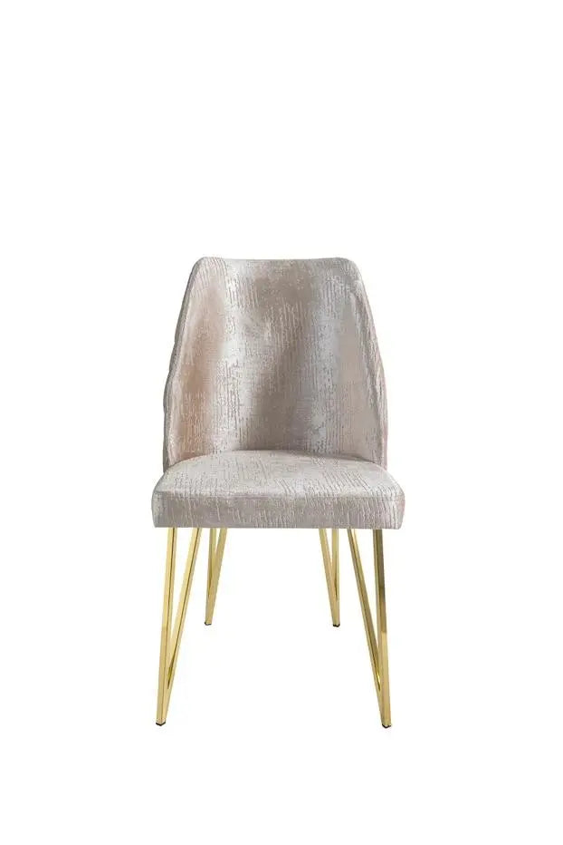 Lot de 2 chaises NICOLE gold velours