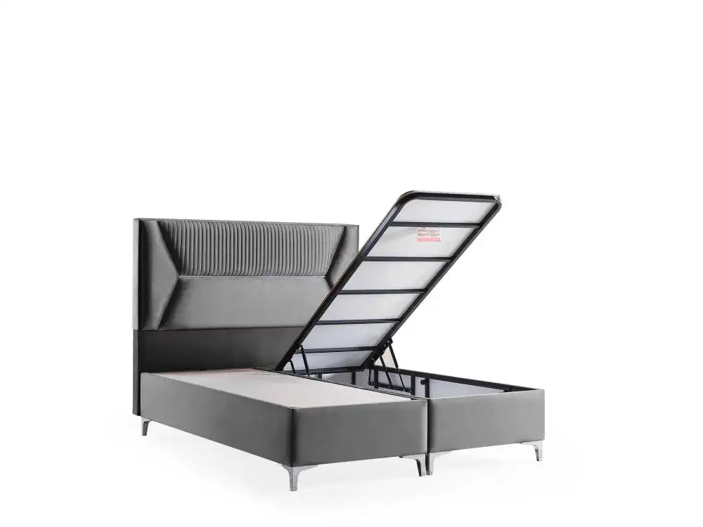 Lit coffre LYON en velours