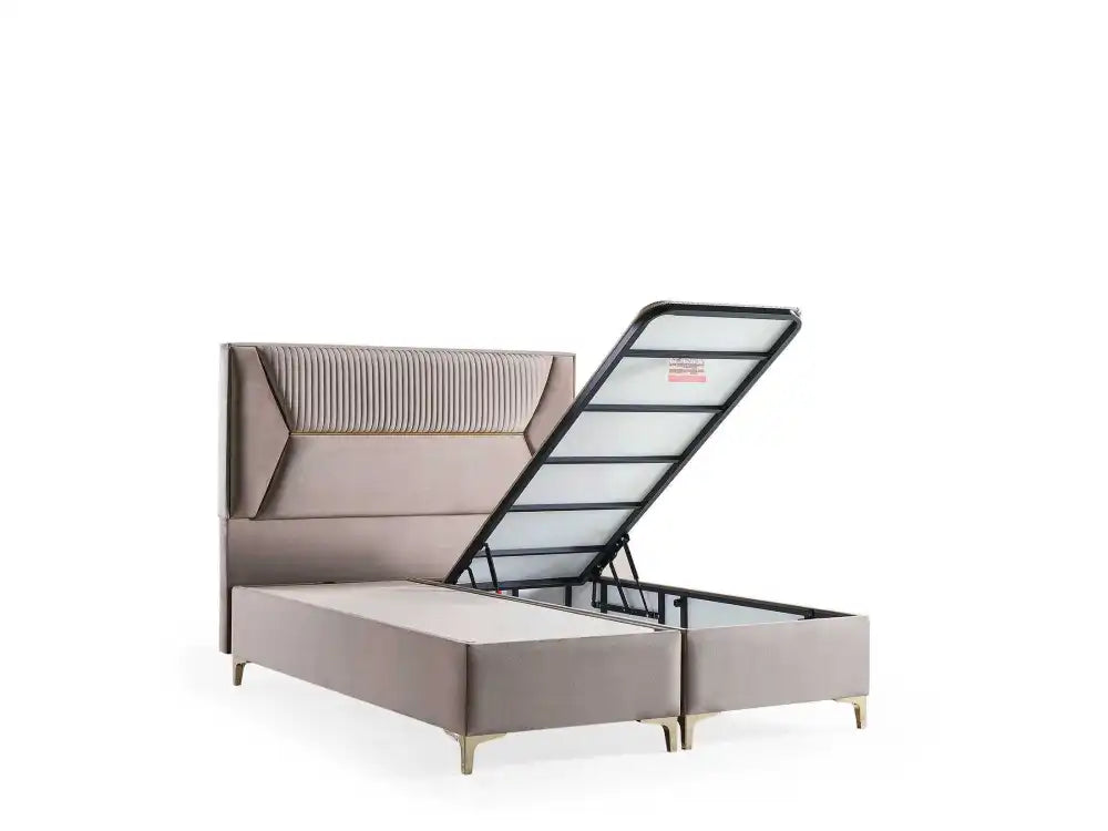 Lit coffre LYON en velours 