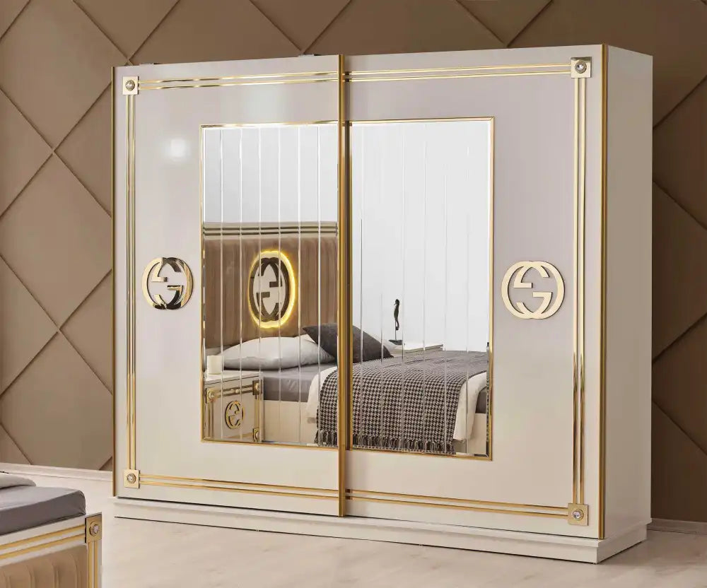 Chambre à coucher GUGGI Gold complète