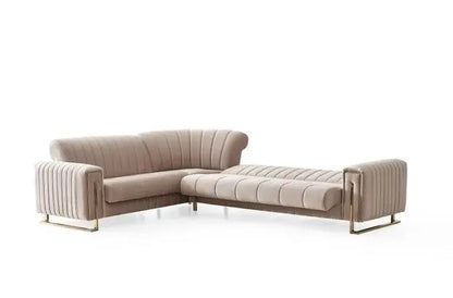 Canapé d'angle 6 places LINEA convertible 