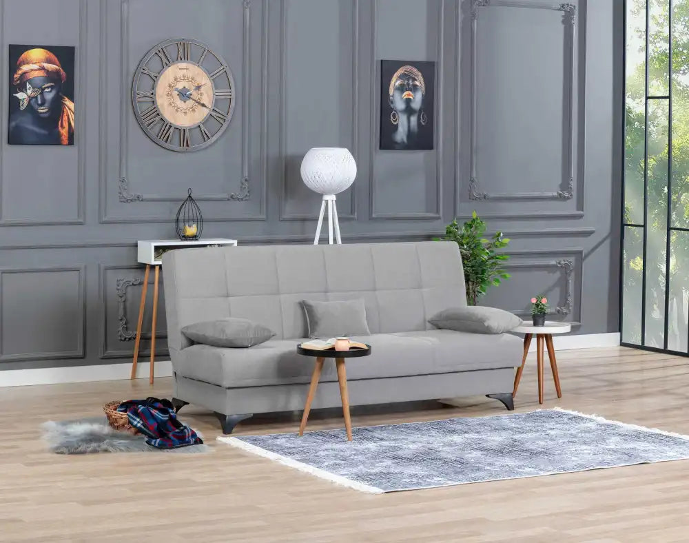 Canapé 3 places LYON clic clac #couleur_gris