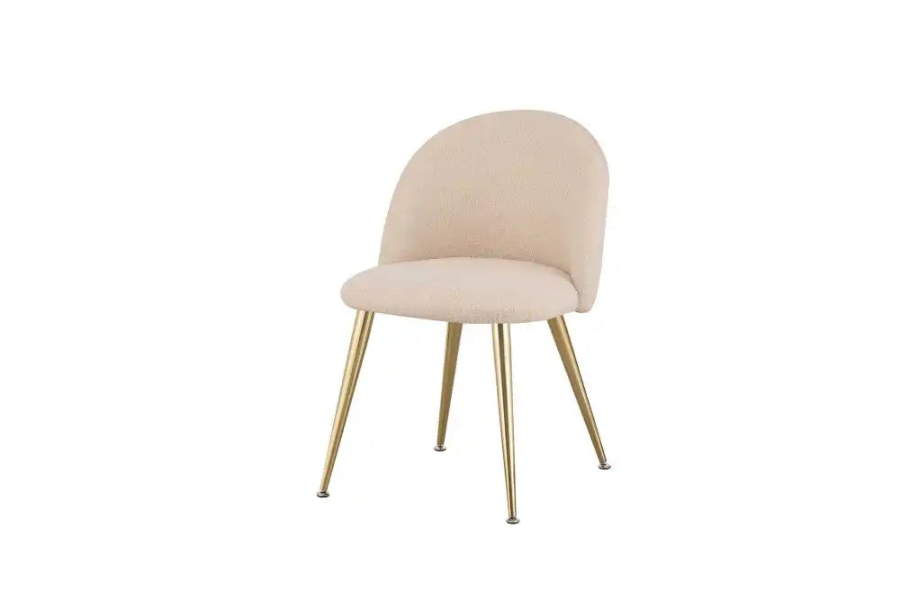 Lot de 2 chaises BM gold velours beige