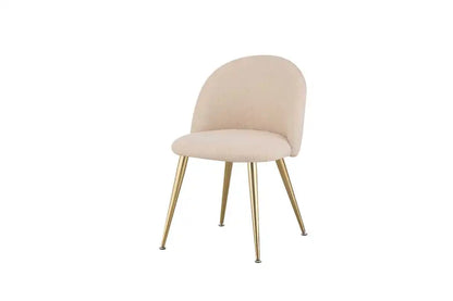 Lot de 2 chaises BM gold velours beige