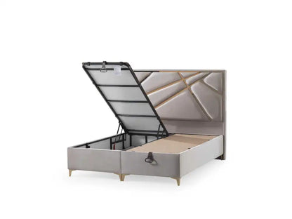Lit coffre 160x200 RESITAL velours 