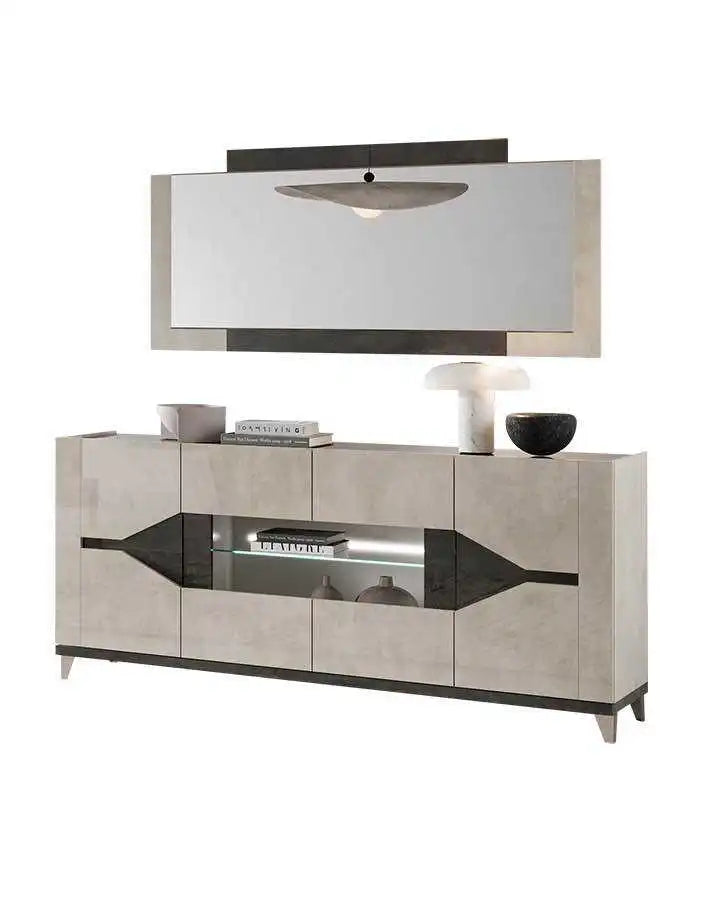 Buffet 4 Portes FELIX avec Éclairage LED