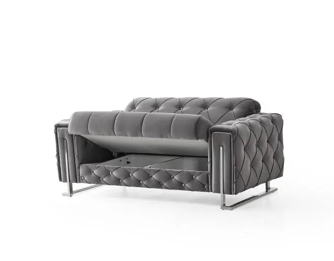 Ensemble de canapés PUNTO 3+2+1 convertibles #couleur_gris