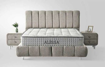 Lit coffre ALISSA en velours 