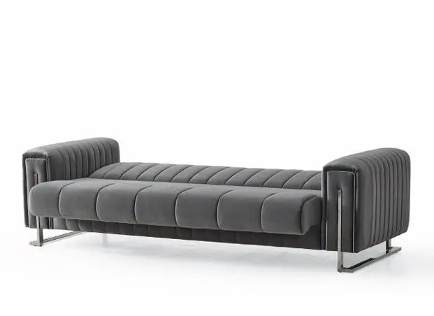 Ensemble de canapés LINEA 3+2+1 convertibles #couleur_gris