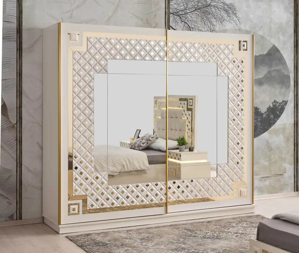 Chambre à coucher complète CRISTAL Gold