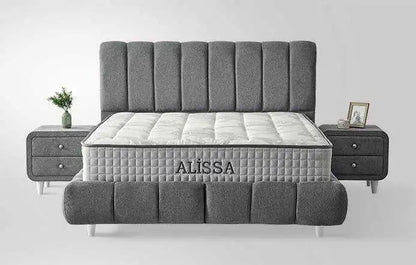 Lit coffre ALISSA en velours 