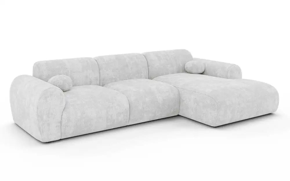 Canapé d'angle moderne CLOUD en Tissu #couleur_beige