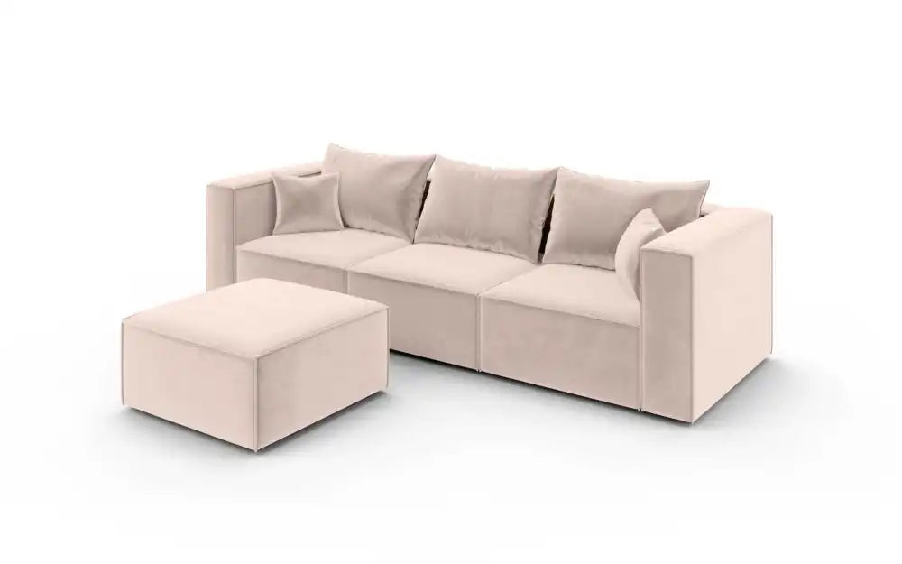 Canapé d'angle POPPY 3 places #couleur_beige