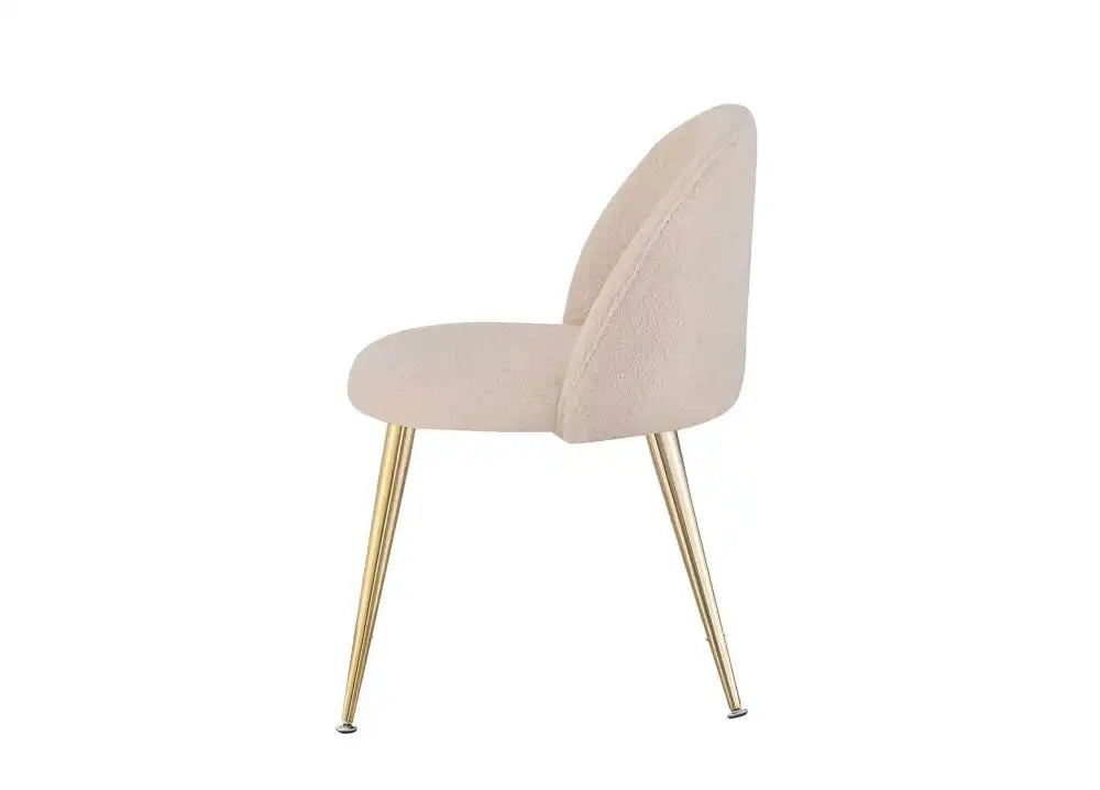 Lot de 2 chaises BM gold velours beige