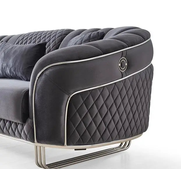 Ensemble de canapés SULTAN 3+2+1  #couleur_gris