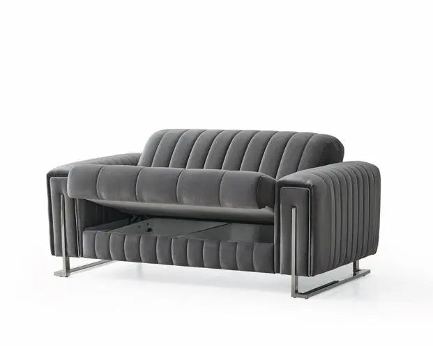 Ensemble de canapés LINEA 3+2+1 convertibles #couleur_gris