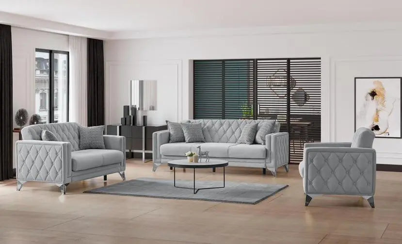 Ensemble de canapés CORDOBA 3+2+1  #couleur_gris